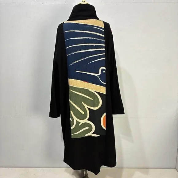 Ryo Sosaku Long Coat XL KIMONO STYLE - Picture 4 of 6